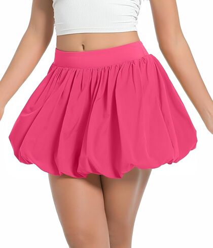 Ovesport Tennis Skirt Women's Bubble Golf Skirt للرياضة التي تعمل مع الجيوب الرياضية Skorts Pickleball in Kuwait