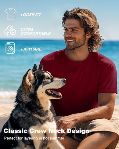 3 Pack Men's Big and Tall Cotton T-Shirts L-5XL Workout Raglan Short Sleeve Shirts Athletic Tops Casual Summer Tees in Saudi Arabia