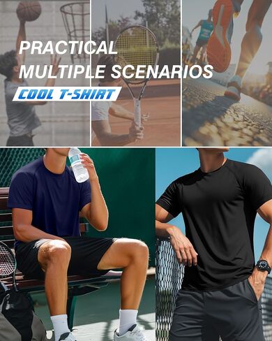 3 Pack Men's Big and Tall Cotton T-Shirts L-5XL Workout Raglan Short Sleeve Shirts Athletic Tops Casual Summer Tees in Saudi Arabia
