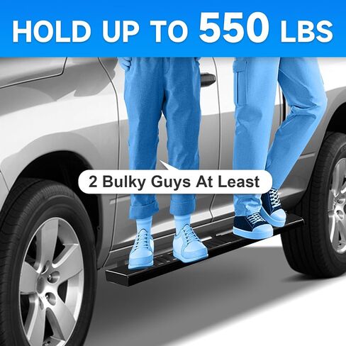 ELH Running Boards Fit for 2009-2018 Dodge Ram 1500 2010-2024 Ram 2500 3500 (Including 2019-2024 1500 Classic) Quad Cab Side Rail Side Step Nerf Bar (Black) in Saudi Arabia