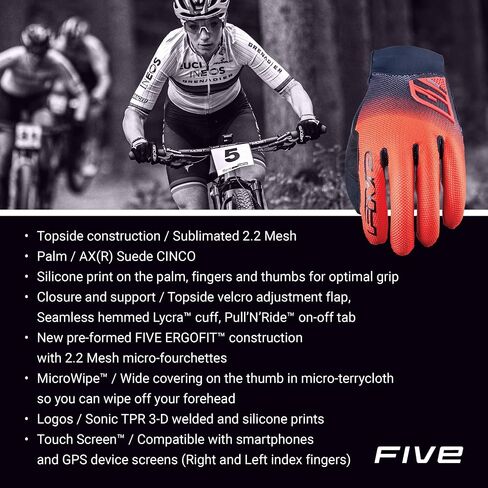 XR Pro Cycling Gloves, Unisex Racing and Riding Gloves for MTB, BMX, and More – Black, Black-Red, Camo Blue, 2XS-3XL in Saudi Arabia