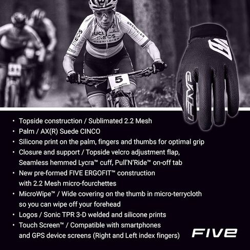XR Pro Cycling Gloves, Unisex Racing and Riding Gloves for MTB, BMX, and More – Black, Black-Red, Camo Blue, 2XS-3XL in Saudi Arabia