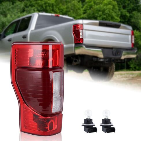 Halogen Type w/Bulbs Non-LED Tail Light Rear Lamp Assembly w/Blind Spot (Module NOT Included) Compatible for 2020 2021 2022 Ford F250/F350/F450 Super Duty Left Side LC3Z-13405-A FO2800279 in Saudi Arabia
