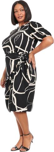 London Times Women's L/S Shirt with Sarong Detail in Saudi Arabia