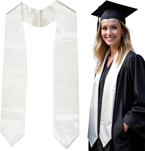Graduation Stole 70" Long, Plain Graduation Sash for School, College, Honor Sash for Students, Unisex, Girls and Boys in Saudi Arabia