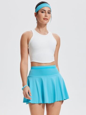AFZ Tennis Skirts for Women with Back Pocket Pleated High Waisted Athletic Skirt Lightweight Golf Skort for Workout Running in Kuwait