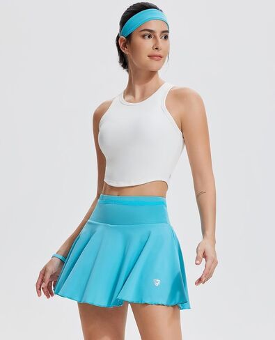 AFZ Tennis Skirts for Women with Back Pocket Pleated High Waisted Athletic Skirt Lightweight Golf Skort for Workout Running in Kuwait