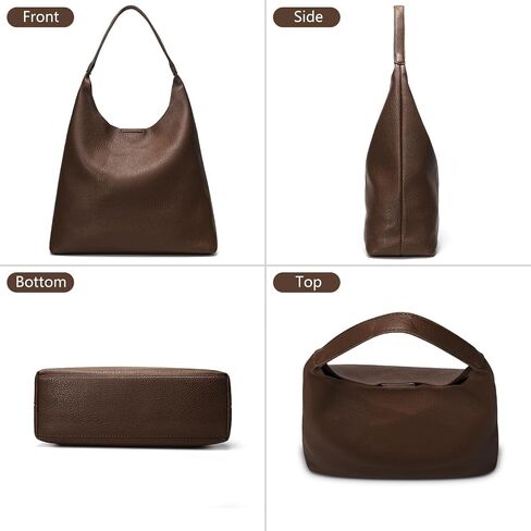 Hobo Bags for Women, Soft Vegan Leather Shoulder Handbags, Slouchy Tote Purses for Work, Travel, School in Saudi Arabia