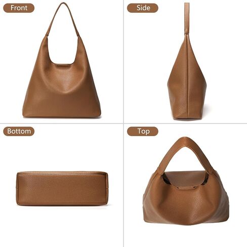 Hobo Bags for Women, Soft Vegan Leather Shoulder Handbags, Slouchy Tote Purses for Work, Travel, School in Saudi Arabia