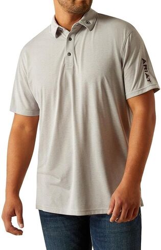 Ariat Mens Halogen Blue Team Logo Polo in Saudi Arabia