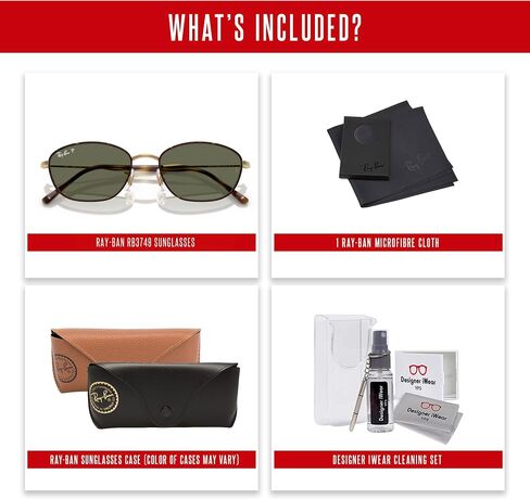 Ray-Ban RB3749 Oval Sunglasses for Women + BUNDLE WIth Designer iWear Complimentary Eyewear Kit in Saudi Arabia