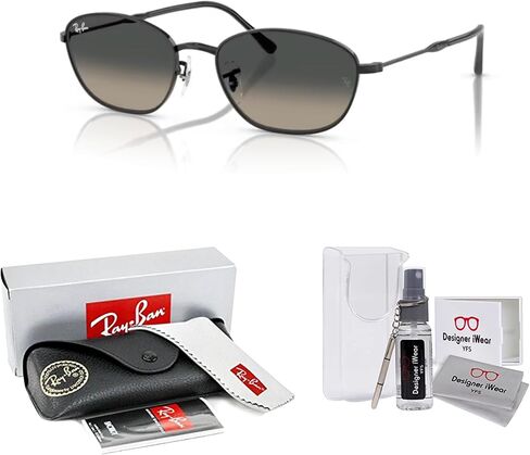 Ray-Ban RB3749 Oval Sunglasses for Women + BUNDLE WIth Designer iWear Complimentary Eyewear Kit in Saudi Arabia