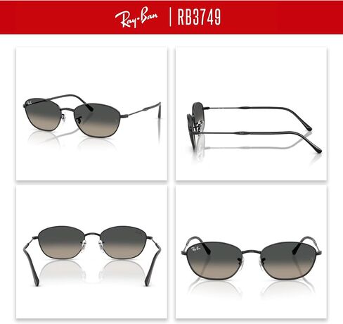 Ray-Ban RB3749 Oval Sunglasses for Women + BUNDLE WIth Designer iWear Complimentary Eyewear Kit in Saudi Arabia
