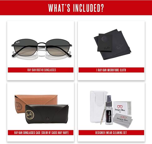 Ray-Ban RB3749 Oval Sunglasses for Women + BUNDLE WIth Designer iWear Complimentary Eyewear Kit in Saudi Arabia