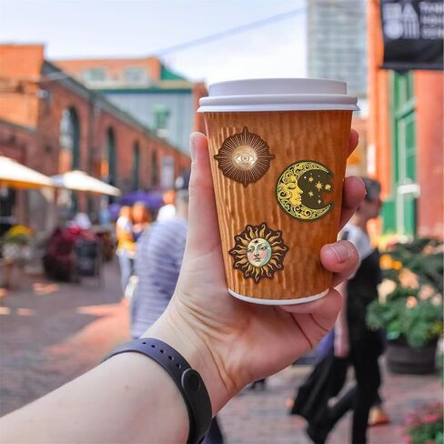 50pcs Vintage Astronomy Stickers, Celestial Sticker Set Laptop Stickers Planet Space Halloween Party Favors, Party Decoration, Retro Galaxy Moon Stickers for DIY Scrapbook Journal (Astronomy) in Kuwait