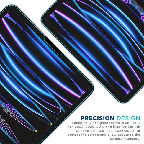 Tech Armor Screen Protector for iPad Pro 11 (2024) - Ballistic Tempered Glass, Apple Pencil Compatible, 9 H Hardness, Liquid Retina Display + Easy Installation Tray - 1 Pack in Saudi Arabia