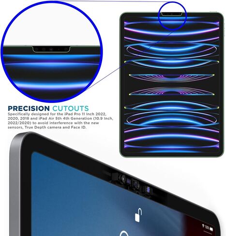 Tech Armor Screen Protector for iPad Pro 11 (2024) - Ballistic Tempered Glass, Apple Pencil Compatible, 9 H Hardness, Liquid Retina Display + Easy Installation Tray - 1 Pack in Saudi Arabia