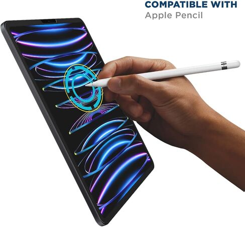 Tech Armor Screen Protector for iPad Pro 11 (2024) - Ballistic Tempered Glass, Apple Pencil Compatible, 9 H Hardness, Liquid Retina Display + Easy Installation Tray - 1 Pack in Saudi Arabia