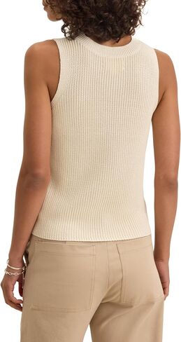 Velvet by Graham & Spencer womens Muna Textured Cotton Sweater Vest in Saudi Arabia
