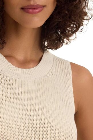 Velvet by Graham & Spencer womens Muna Textured Cotton Sweater Vest in Saudi Arabia