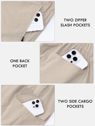 Men's Quick Dry Hiking Cargo Shorts Lightweight UPF 50+ Outdoor Climbing Work Shorts with Zipper Pockets S-2XL in Saudi Arabia