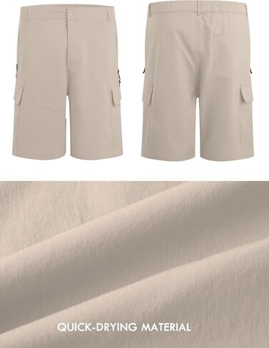 Men's Quick Dry Hiking Cargo Shorts Lightweight UPF 50+ Outdoor Climbing Work Shorts with Zipper Pockets S-2XL in Saudi Arabia