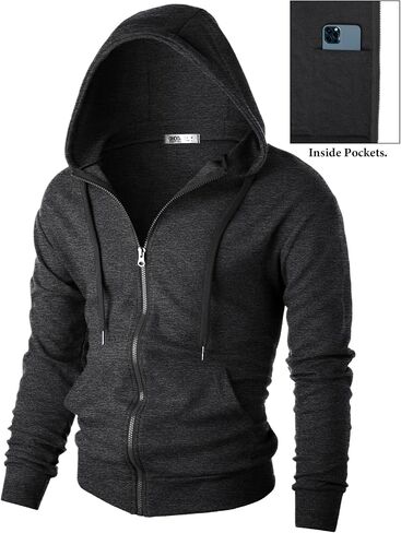 OHOOO MENS SLIM FIT ZIP UP HODIE LONG SLEEVE COMPLESTYLSERED SWITSHIP in Kuwait
