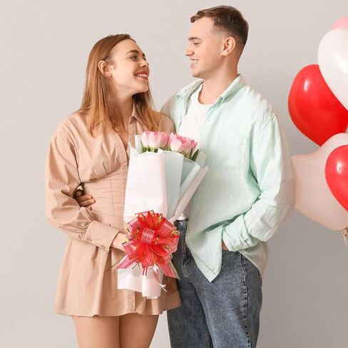 20 Pieces Pull Bow Gift Wrapping Pull Bow Ribbon Pull Bows for Christmas Wedding Baskets Valentine's Day Bows (Gold) in Kuwait