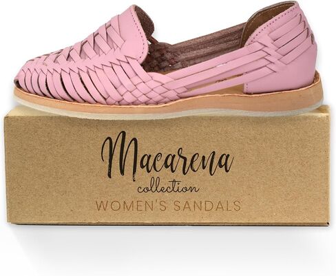 Sandals women Huarache Sandal Colorful Leather Mexican Style 3050 Flat in Kuwait