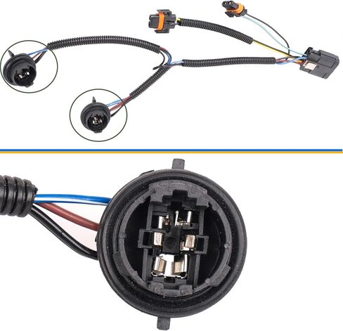 Headlights Tail Lights Combo Compatible with Chevy Silverado 1500 2007 2008 2009 2010 2011 2012 2013 Chevrolet 2500 3500 HD 2500HD 3500HD Replacement Headlight Rear Brake Lamp Assembly, Black in Kuwait