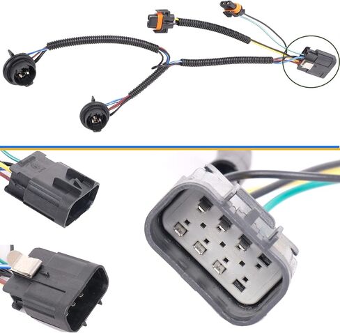 Headlights Tail Lights Combo Compatible with Chevy Silverado 1500 2007 2008 2009 2010 2011 2012 2013 Chevrolet 2500 3500 HD 2500HD 3500HD Replacement Headlight Rear Brake Lamp Assembly, Black in Kuwait