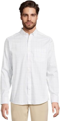 Johnston & Murphy Men XC4 Windowpane Shirt in Saudi Arabia