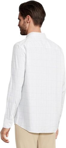 Johnston & Murphy Men XC4 Windowpane Shirt in Saudi Arabia