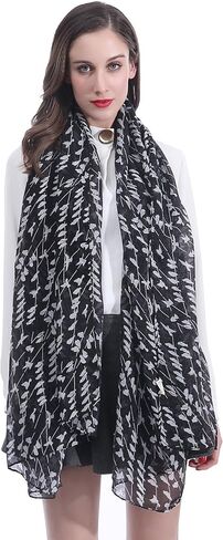 Bird Print Women's Scarf Shawl Wrap Lightweight in Saudi Arabia