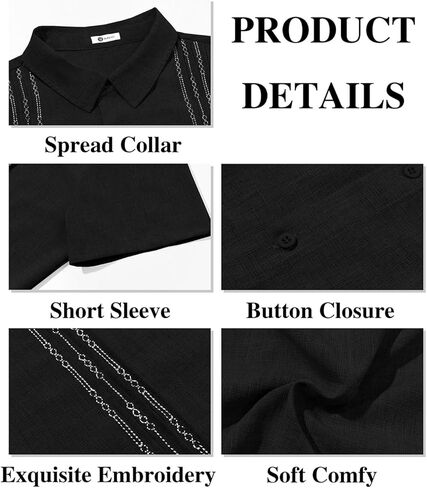 Runcati Mens Cuban Guayabera Shirts Short Sleeve Button Down Casual Summer Beach Wedding Embroidered Linen Tops in Saudi Arabia