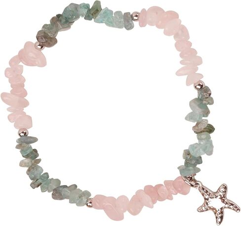AZFEIYA Healing Stone Amethyst Anklets Bracelets Handmade Boho Anklet Bracelet Summer Jewelry Starfish Anklets Chakra Beach Foot Jewelry Gift for Her in Saudi Arabia