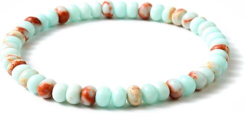 Jinxiuge Elastic Stone Beaded Bracelet for Women Handmade Beach Boho Beads Ankle Bracelet Jewelry for Birthday Party Gift for Her in Kuwait