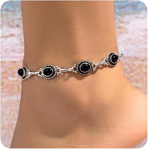 GIGB PBDK BOHEMIAN TERQUELISE Anklet for Women ، Western Cowgirl chain chain foot banclets party trendy beach lead in Saudi Arabia