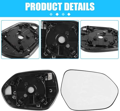 Passenger Side Heated Mirror Glass Replacement for 2020-2024 Toyota Corolla, 2018-2024 Camry, 2016-2022 Prius 8790733080 in Kuwait
