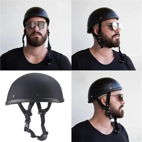 Retro Style Motorcycle Half Helmet - Classic Design Half Motorcycle Helmet, DOT Certified in Kuwait