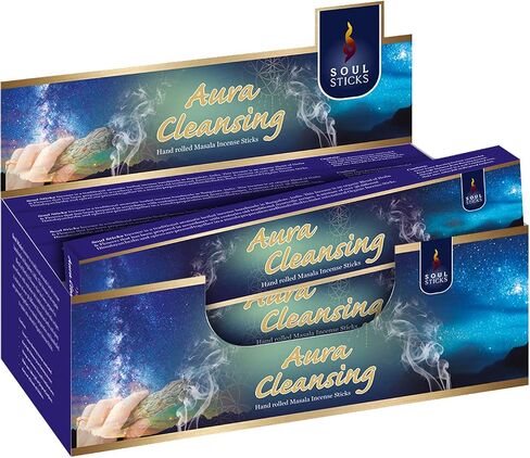 SOUL STICKS Handmade Incense Sticks Mystic Spirit Blends 180 Gram 12 Pack Box | 100% Natural Masala Incense Organic Home Fragrance Agarbatti (Kyphi) in Saudi Arabia