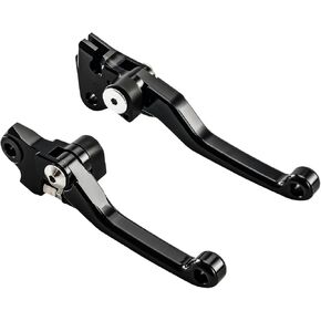 KAX Motorcross Dirt Bike Pivot Brake Clutch Levers Set Fit for YZ250F 2007-2008 YZ125 YZ250 2008-2014 KX250F 2013-2018 KX450F 2013-2018 KX250 2019 Motorcycle Levers