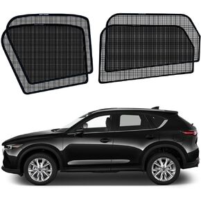 Car Window Sun Shades Fit for Mazda CX-5 2017-2025，Magnetic Car Window Shade Sunshades Privacy Curtains, Breathable Mesh Sun Shield, Protect Baby/Pet from Heat