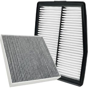 JOJOMARK Cabin and Engine Air Filter Set Fits for Sportage Hybrid 2023-2024, Sorento Hybrid 2021-2024, Tucson Hybrid 2022-2024, Sonata Hybrid 2020-24, Santa Fe Hybrid 2021-24, 97133L1000, 28113-L5100