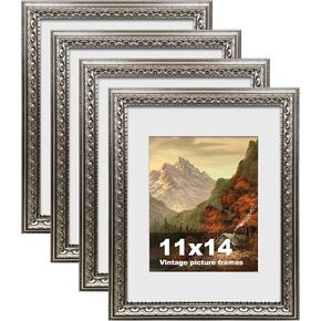8x10 إطارات الصورة عتيقة الذهب ، إطار صورة عتيقة ، إطارات ذهبية لديكور الجدار ، حزمة 1 إطار صورة مزخرف