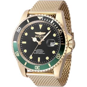 Invicta Pro Diver Men 47mm من الفولاذ المقاوم للصدأ الذهب والمنتخب الأسود 8215 الميكانيكية
