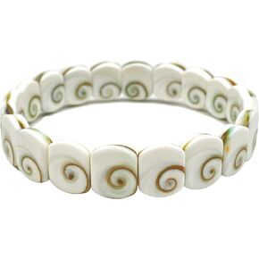 ABC GEMS USA Shiva Eye Bracelet Double Drilled 10x12mm