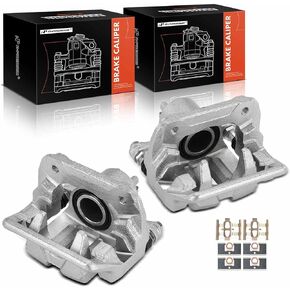 A-Premium Disc Brake Caliper Assembly with Bracket Compatible with Acura RL 1999-2004 - Rear Driver and Passenger Side, 2Pcs