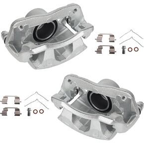 KUSATEC 19B2662 19B2663 Front Disc Brake Caliper with Bracket fit for Honda CR-V 2002-2004/ Element 2003-2011; Both Left and Right side