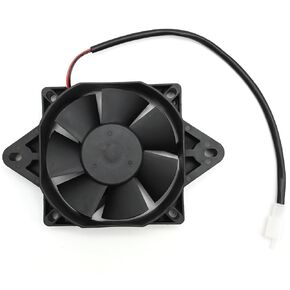 Motorcycle Electric Cooling Fan, 12V DC Electric Cooling Thermal Fan, Replacement for 4 Stroke 200cc 250cc Engine Water Cooled ATV Go Kart Quad Dune Buggy UTV Dirt Bikes
